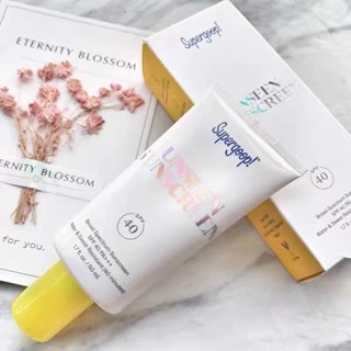 Supergoop โปร่งใสและไม่ตรวจจับครีมกันแดดสองในหนึ่งครีมกันแดดใสครีมกันแดดบริสุทธิ์บริสุทธิ์ SPF40 50ml