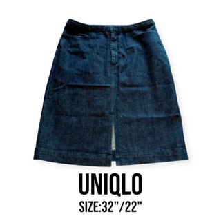 กระโปรงยีนส์Uniqloแท้100% กระโปรงยีนส์มือสอง