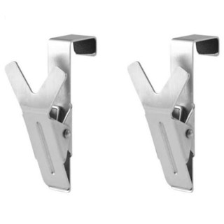 แพค 2 ชิ้น IKEA KLUNSA คลูนซ่า ไม้หนีบพร้อมตะขอ สเเตนเลส IKEA