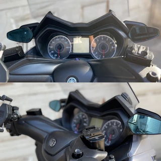 Xmax กระจกมองหลังอลูมิเนียม สีฟ้า สําหรับ Yamaha XMAX 250 300 400 2017 2018 2019 2020 2021 2022 จัดส่งในกรุงเทพฯ