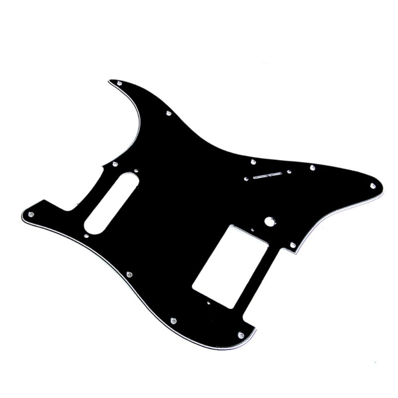 R* 3 Ply ปิ๊กการ์ดกีตาร์สีดําสําหรับ HS Humbucker เดี่ยว