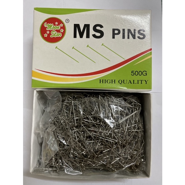 (กล่องใหญ่)ตะปูเข็ม เข็มหมุดทำกระทง ความยาว 28 มิล น้ำหนัก 500 กรัม