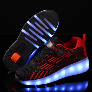 Heelys LED รองเท้าเด็กรองเท้าเด็กรองเท้าเด็กรองเท้าเรืองแสง