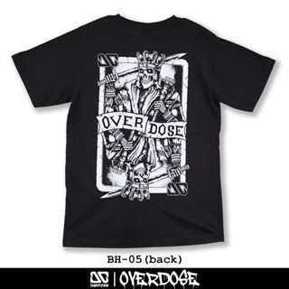 เสื้อคู่รัก เสื้อเบลาส์ ✲㍿Overdose T-shirt  สีดำ รหัส BH-05(โอเวอโดส) เสื้อยืด เสื้อยืดผู้ชาย90 Tee