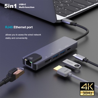 ราคาType-C Multifunctional Converter HUB USB-C ตัวแปลง USB TYPE C to HDMI อุปกรณ์ต่อพ่วง # T-001