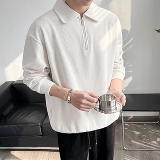 Polo 8240 เสื้อโปโลแขนยาว คอปกมีซิป กันหนาว