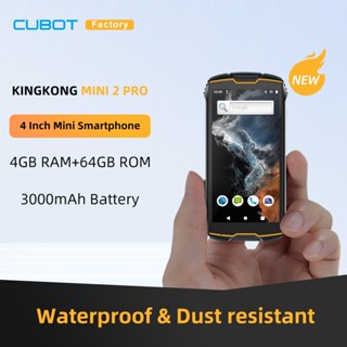 Cubot KingKong MINI 2 Pro 4-Inch Mini Smartphone,  Waterproof 4GB+64GB(128GB Extended),Dual SIM 4G, GPS, Face ID