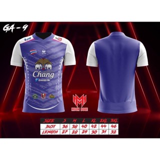 เสื้อกีฬาคอวีพิมพ์ลาย MAXIMUM รุ่น GA-9