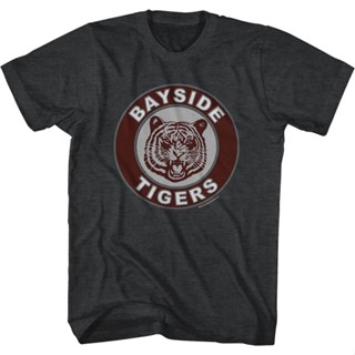 Classic Bayside Tigers Logo Saved By The Bell T-Shirt เสื้อยืดสีพื้น เสื้อยืดเด็กผช เสื้อยืดสีขาวผู้หญิง