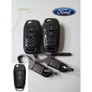 เคส กุญแจ แบบแข็ง ลายเคปล่า กันกระแทรก FORD RANGER พร้อมพวงก…