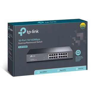 SWITCH (สวิตซ์) TP-LINK 16 PORTS TL-SF1016DS FAST PORT RACKMOUNT