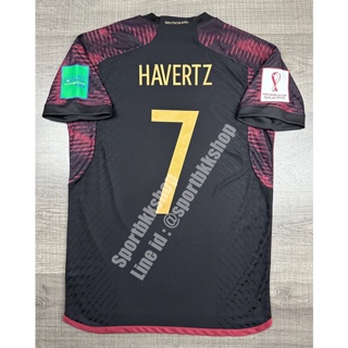 [Player] - เสื้อฟุตบอล ทีมชาติ Germany Away เยอรมัน เยือน เกรดนักเตะ พร้อมเบอร์ชื่อ 7 HAVERTZ และอาร์มฟุตบอลโลก ปี 2022