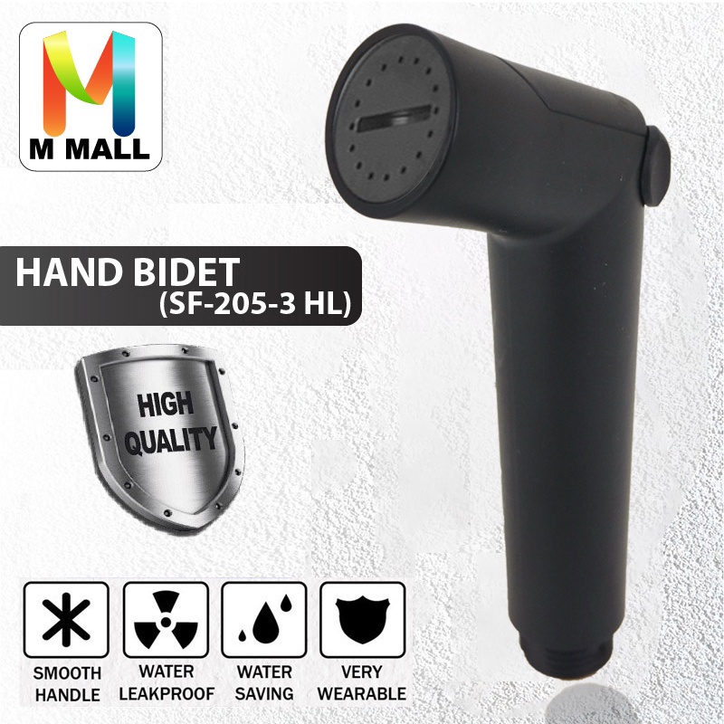 M MALL MCPRO PLUS HL BLACK BIDET HEAD ONLY ก๊อกน้ําห้องน้ําสีดํา HAND BIDET SPRAY (SF-2053)