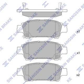 ผ้าดิสเบรคหลัง TOYOTA ALPHARD ANH10 MNH10 2002-2008 ESTIMA ACR30 MCR30 2000- ACR50 2003- HI-Q