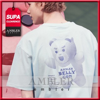 ★ Ambler x BELLYBEAR ★ Surprise BELLY BEAR เสื้อยืดแขนสั้น ลาย UNISEX OVERFIT BS104