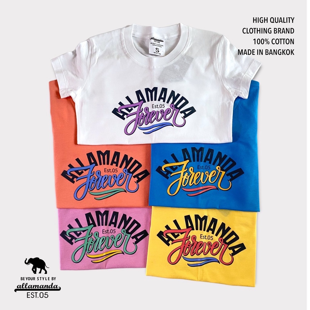 Allamanda S03 เสื้อยืด ลายสกรีน Forever สินค้าลิขสิทธิ์แท้ (S.M.L.XL)