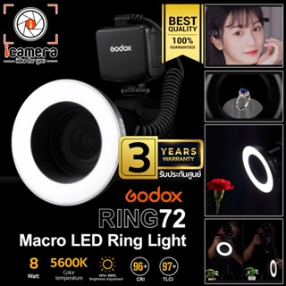 Godox LED Ring72 Macro Ring Light 8W 5600K ไฟถ่ายสินค้า ไฟมาโคร - รับประกันศูนย์ Godox Thailand 3ปี