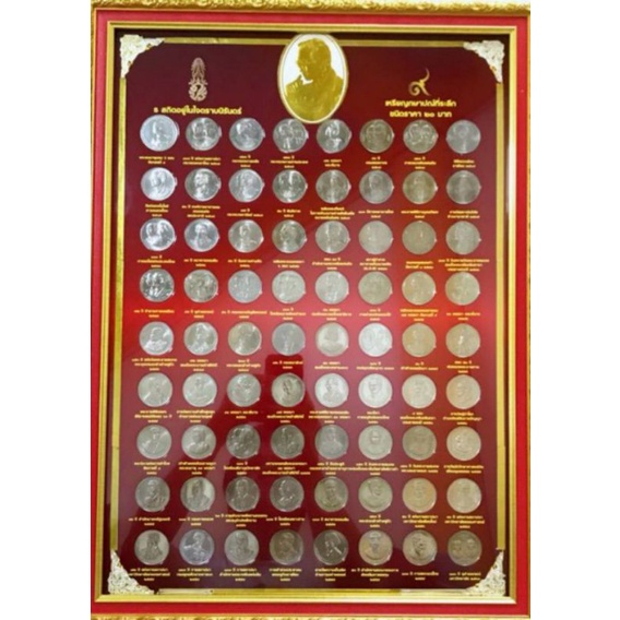 แผงเหรียญ 20 บาทนิเกิ้ล 72 วาระ ครบชุด  มีให้เลือก 2   สี ค่ะเหรียญทั้งหมดที่ออกในสมัย รัชกาลที่9 สภาพ UNC