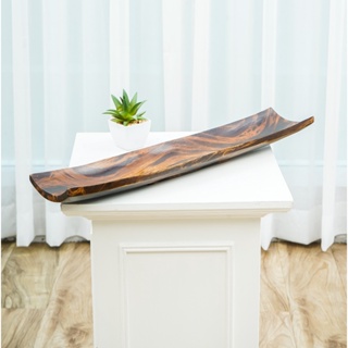 Leewadee Decorative Mango Wood Tray ถาดไม้ ถาดไม้มะม่วง ถาดยาว ถาดใส่ของ สำหรับประดับตกแต่ง ขนาด 50 x 10 cm