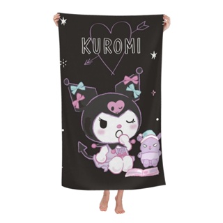 Kuromi ผ้าขนหนูไมโครไฟเบอร์ แบบนิ่ม แห้งเร็ว 80x130 ซม. สําหรับอาบน้ํา สปา ชายหาด