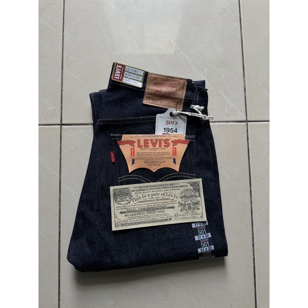 Levi's 501ZXX Big-E Lvc 1954 W31L32 Maed in usa กระดุม 4420