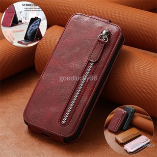 เคสโทรศัพท์มือถือหนัง ฝาพับแม่เหล็ก พร้อมช่องใส่บัตร มีซิป สําหรับ Oppo Realme GT Neo2 Neo3 GT2 Pro