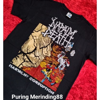 เสื้อยืด ลาย Napalm Death Harmony Corruption