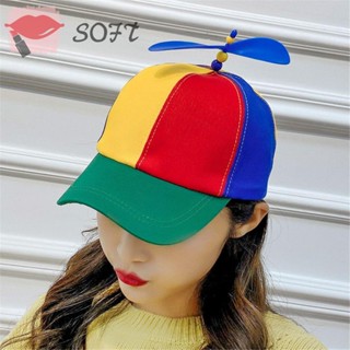 SOFTNESS Kids Boys Girls Baseball Cap Funny Sun Cap Snapback Hat Bamboo Dragonfly Rainbow Helicopter Propeller Adult Adventure Dad Hat