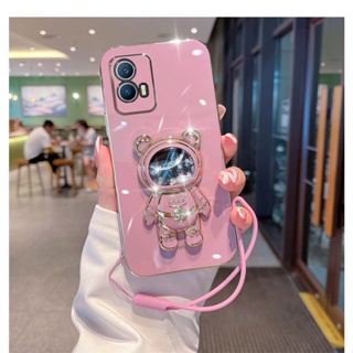 เคสโทรศัพท์ สําหรับ Samsung S23 S22 S21 S20 S11 Ultra FE มือถือ ซิลิโคนนิ่ม กันกระแทก ลายนักบินอวกาศ พร้อมสายคล้อง