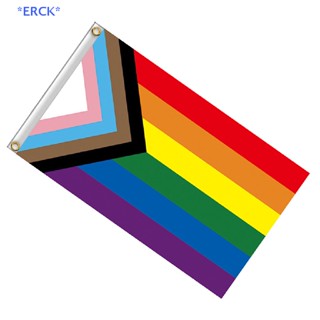 Erck&gt; ธงประจําชาติ LGBT 90x150 ซม. อุปกรณ์เสริม สําหรับตกแต่งบ้าน