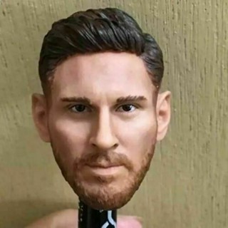 ฟิกเกอร์ Barcelona Messi Head Sculpt 1/6World Cup ขนาด 12 นิ้ว สําหรับแกะสลัก