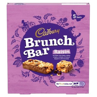 Brunch bar raisin 5 bars 160g - Cadbury