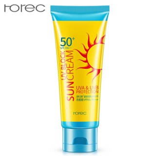 ROREC ครีมกันแดด SPF 50 PA+++ ปกป้องจากรังสียูวีเอ ยูวีบี กันแดดสำหรับผิวกาย UVA&amp;UVB Protection 80g