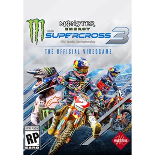 แผ่นเกมคอม PC - MONSTER ENERGY SUPERCROSS - THE OFFICIAL VIDEOGAME 3 [2DVD + USB + ดาวน์โหลด]