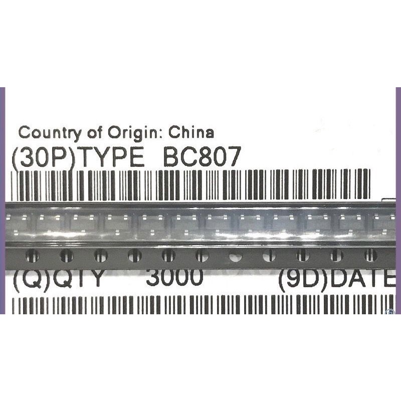 5ตัว ทรานซิสเตอร์ BC807 SOT-23 SMD ไตรโอด ซิลค์สกรีน 5DW หลอด PNP แท้