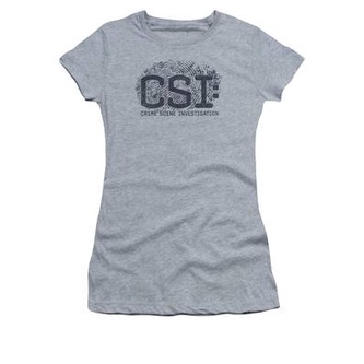 Csi - Distressed Logo Women's T-Shirt เสื้อยืดแฟชั่น เสื้อวินเทจชาย Tee เสื้อยืดเด็กผช