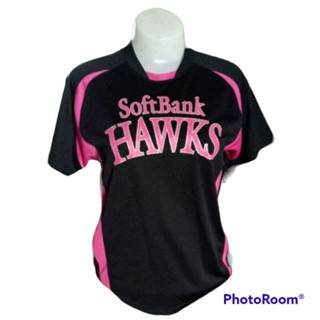 เสื้อเขียร์เบสบอล SoftBank HAWKS Size M มือ2 (หญิง)