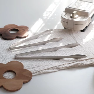 Omocha - Stainless steel food tongs : ที่คีบ ที่คีบเนื้อย่าง ที่คีบสแตนเลส