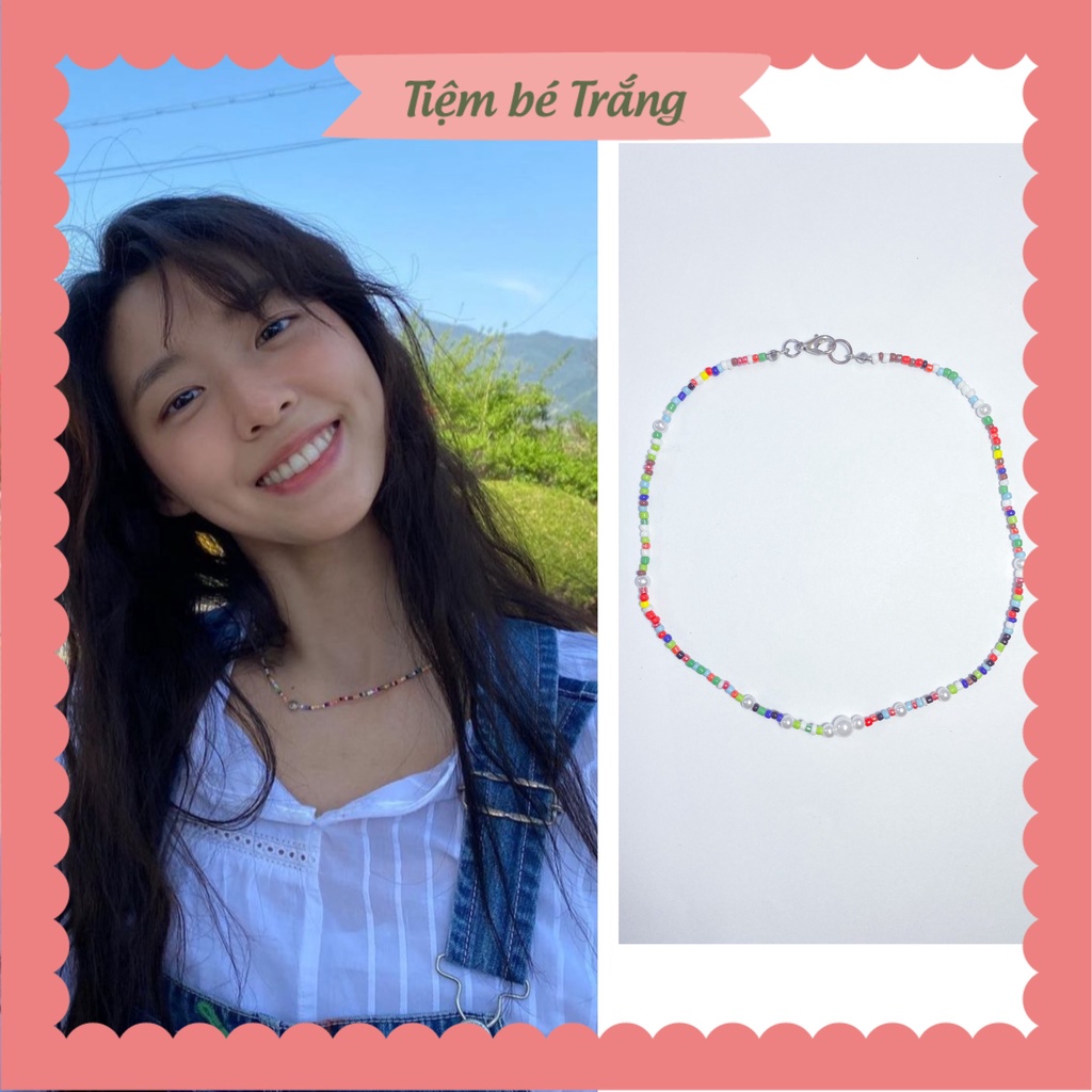 สร้อยคอลูกปัดเรียบง่าย - AOA Seolhuyn