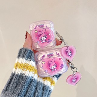 เคสหูฟังบลูทูธ ลายหัวใจเมโลดี้ สําหรับ Airpods 1 2 3 Pro 3 Generation 2 Pro