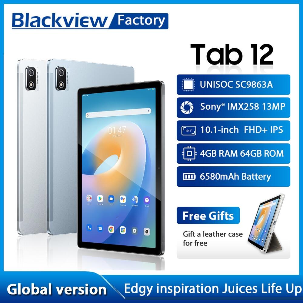 Blackview Tab 12 แท็บเล็ต 10.1 นิ้ว 1200*1920 Unisoc SC9863A Octa Core 4GB 64GB 6580m
