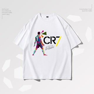 พร้อมส่งด่วนCristiano Ronaldo T-Shirt#  2022 เสื้อ Collection ฟุตบอลโลก  คริสเตียโน่ โรนัลโด้ CR7​ แมนยู  ฟุตบอลโลก ผ้าฝ