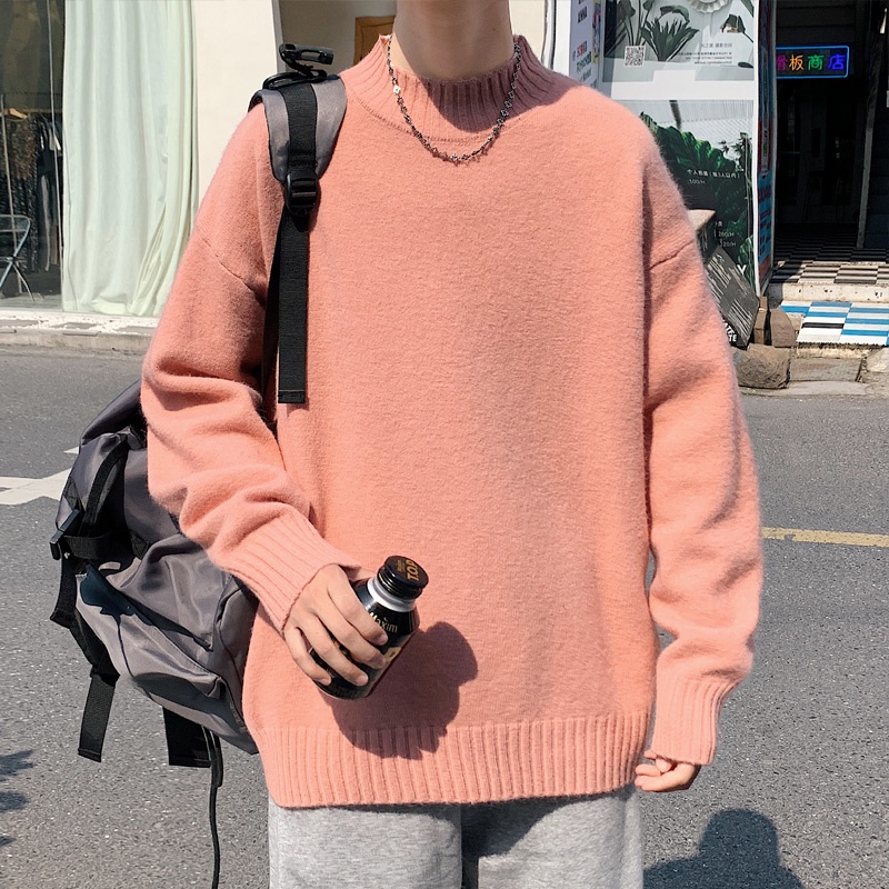 New Korean Style Men Turtleneck Sweaters Fashion Slim Fit Pullover Mens Casual Knitwear Pullovers Male Turtleneck Sweate #3