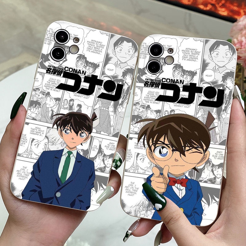 เคสซิลิโคนนิ่ม ลายการ์ตูนโคนัน สําหรับ VIVO Y77 Y76 Y75 Y73 Y72 Y55 Y53S 5G Y53 Y52 Y51 Y50 Y33S Y33T Y31 Y30 Y30i Y21T Y21S Y21 Y21A