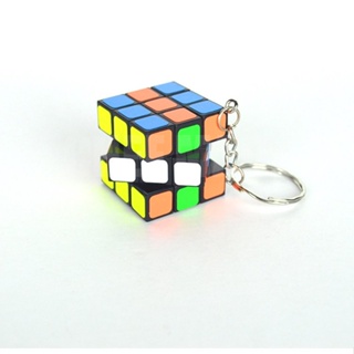 3 ซม. Third-Order Rubiks Cube พวงกุญแจเข็มขัดหัวเข็มขัด Rubiks Cube OPP Lite ABS วัตถุดิบ 3.0 Rubiks Cube จี้คุณภาพดี CMO039