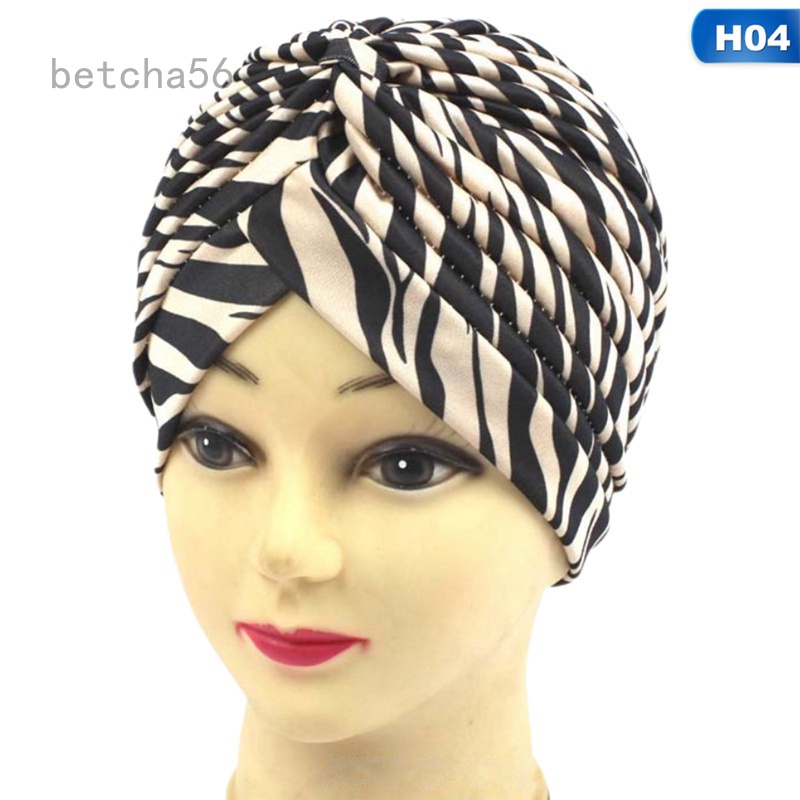 Myfriend Hfjinjing ผ้าโพกหัว / ผ้าพันคอ / ฮิญาบมุสลิมพิมพ์ลายเสือดาวสําหรับ Chemotherapy