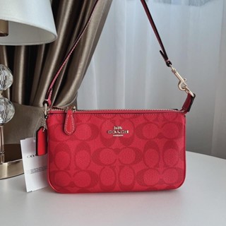 พร้อมส่ง แท้ 🇺🇸💯% New Coach  รุ่น NOLITA 19 IN SIGNATURE CANVAS (COACH C3308) IM/MIAMI RED