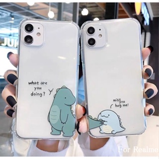 For Realme gt neo 2 2T 3 3T Q3S Q5 PRO 9i 8 7 6 5 5i 5G 4G couple case narzo 50 50i เคสโทรศัพท์มือถือแบบนิ่ม neo3t ใส ลายการ์ตูนเด็กผู้ชายน่ารัก สําหรับ