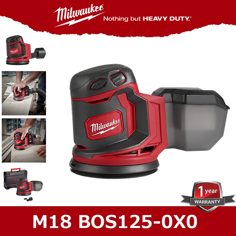 Milwaukee M18BOS เครื่องขัดกระดาษทราย M18 BOS เครื่องเปล่า ไม่รวมแบต