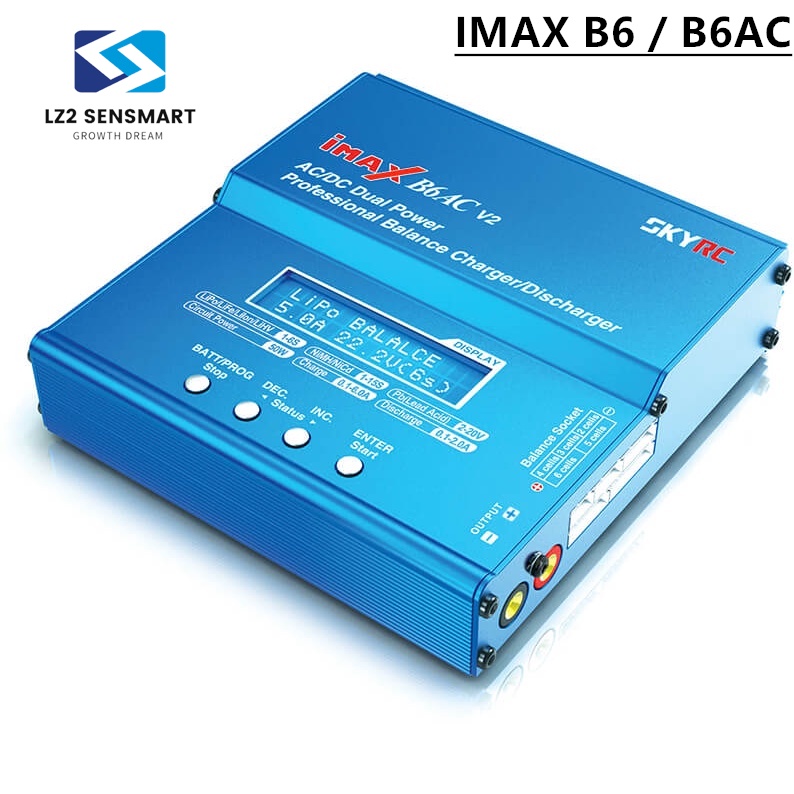 IMAX B6 / B6AC 80W 6A อะแดปเตอร์ชาร์จแบตเตอรี่ Lipo Nimh Li-Ion Ni-Cd ดิจิตอลสําหรับเครื่องบินบังคับวิทยุ